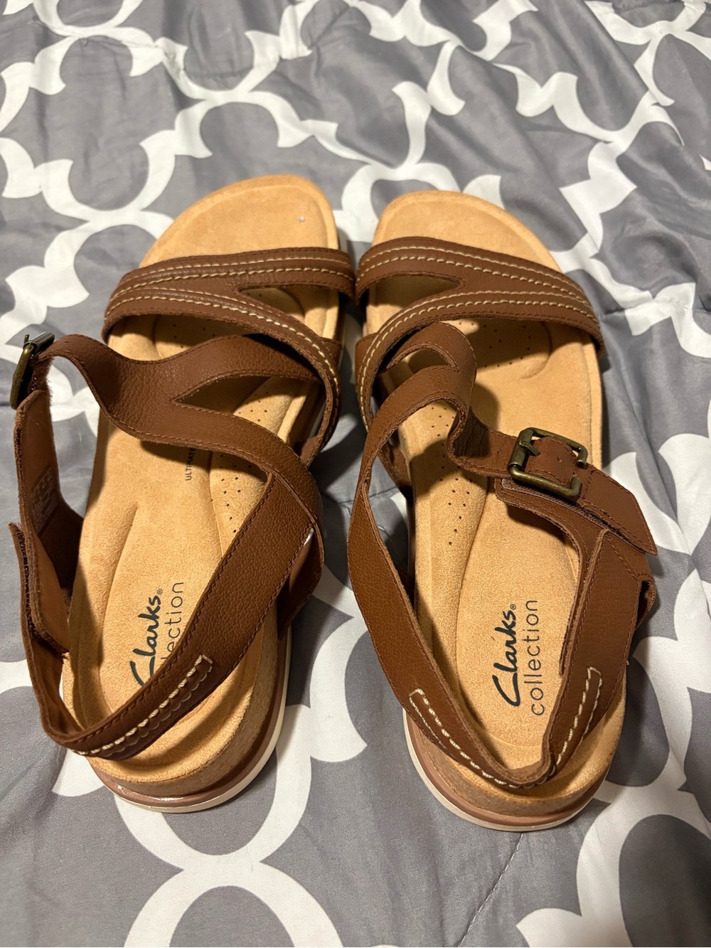 Clarks Collection Adjustable Sandals - Brynn Step